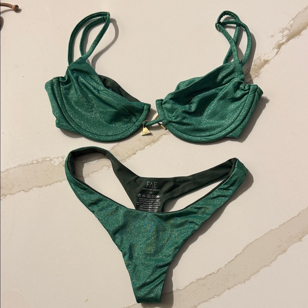 FAE Shimmering Emerald Bikini Set